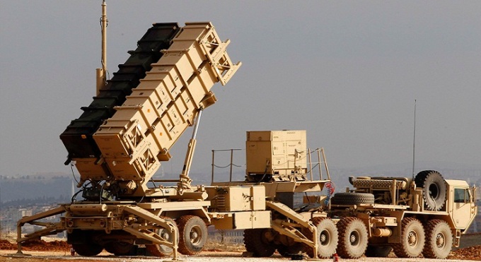 File photo of a U.S. Patriot missile system at a Turkish military base in Gaziantep